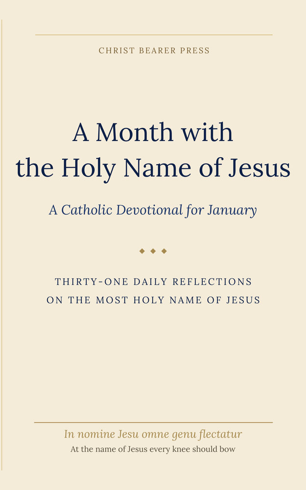 A Month with the Holy Name of Jesus — book cover