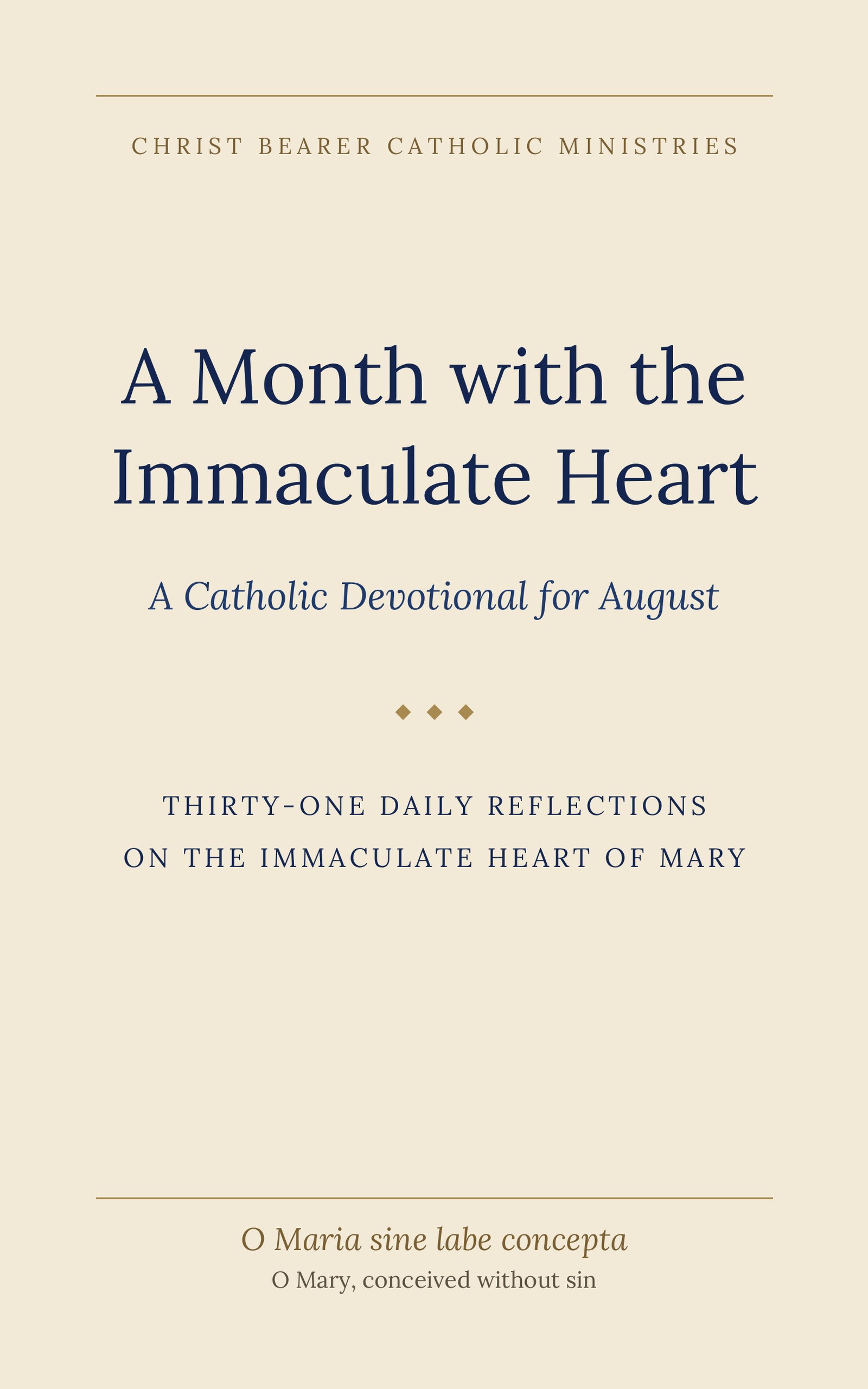 A Month with the Immaculate Heart — book cover