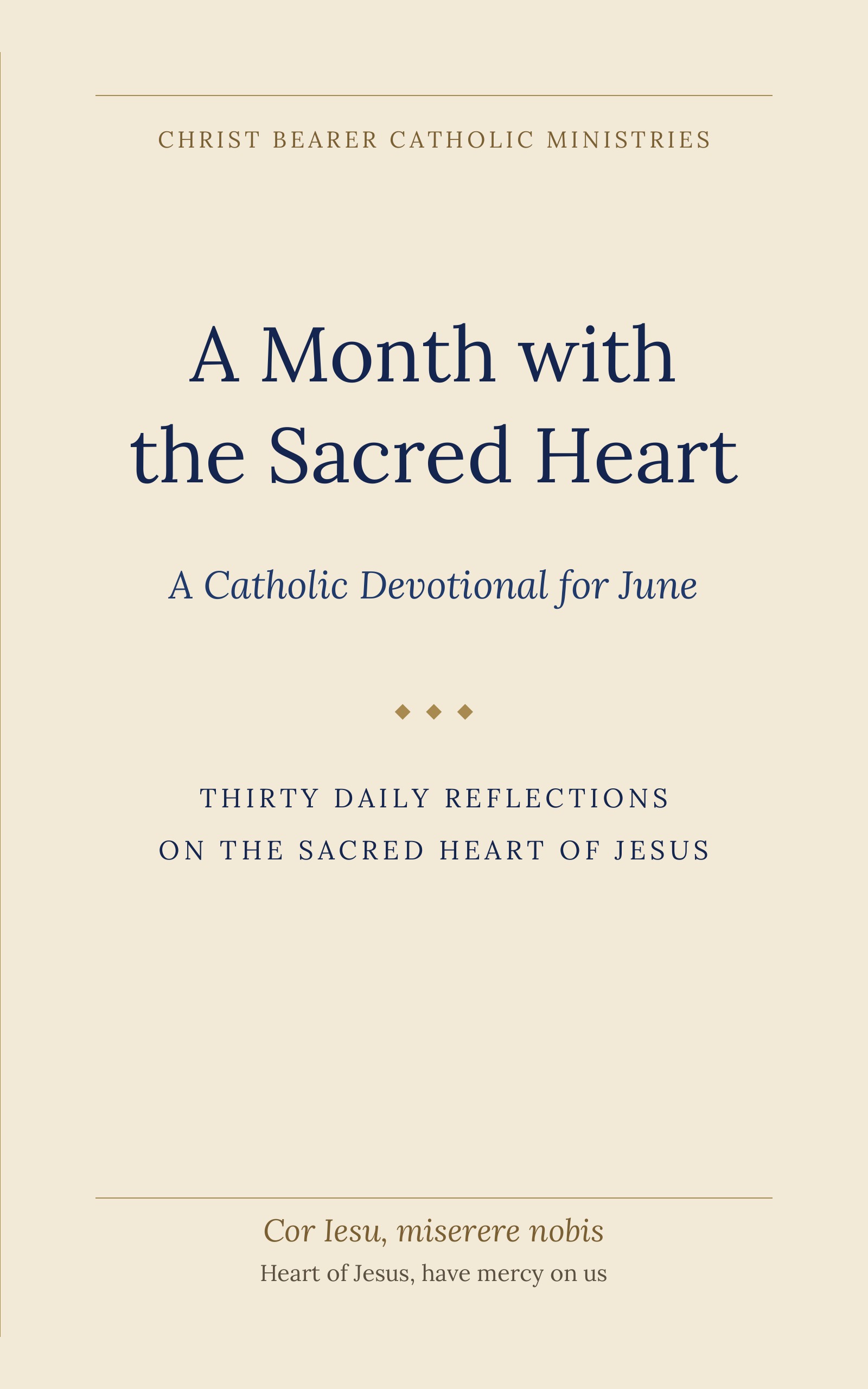 A Month with the Sacred Heart — book cover