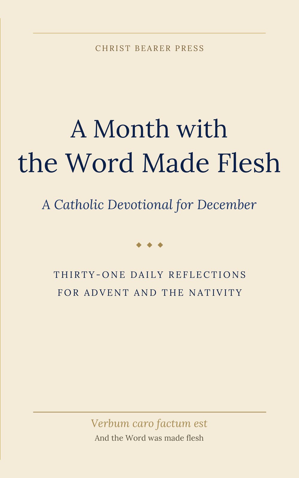 A Month with the Word Made Flesh — book cover